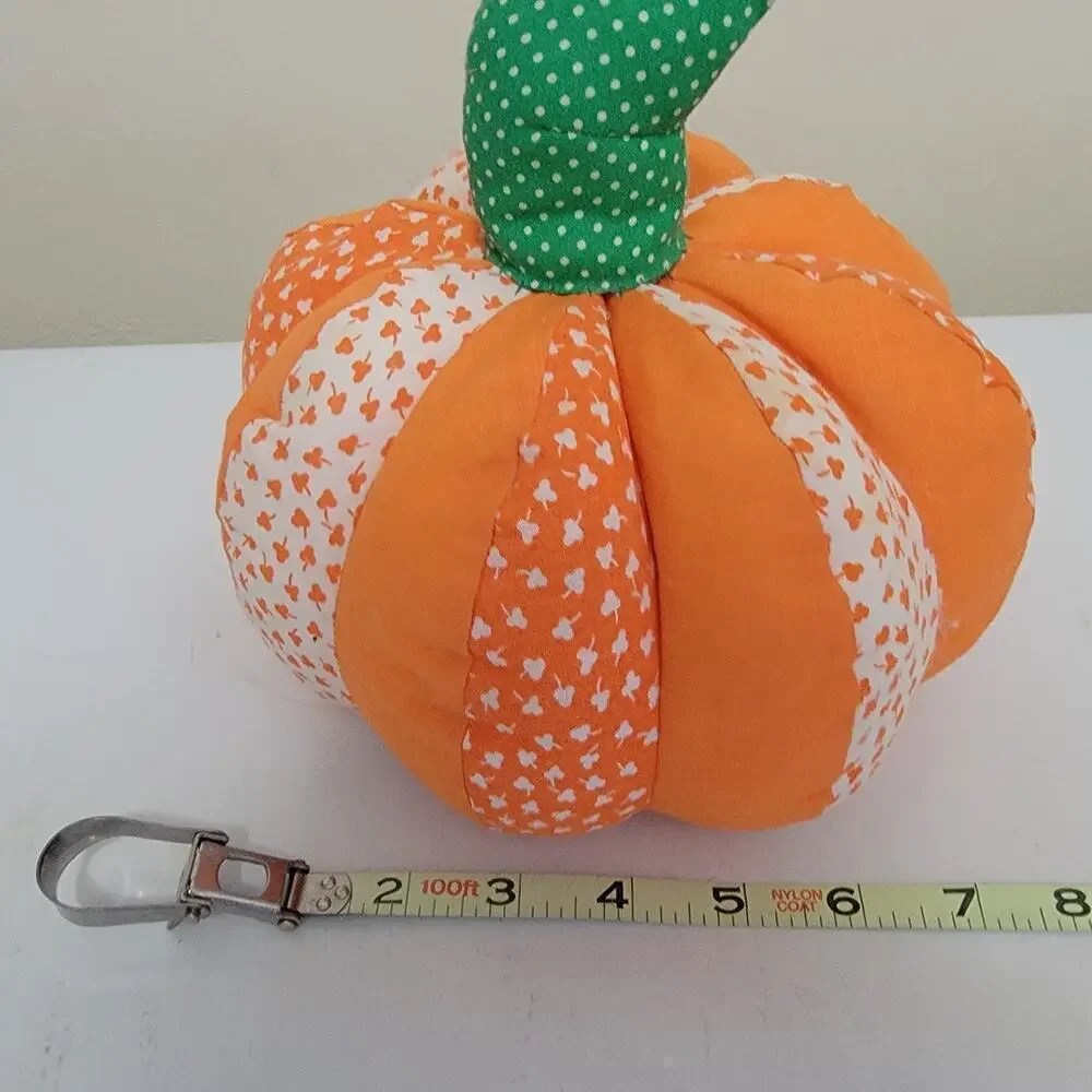 Vintage Mid Century Pumpkin Fall Halloween Holiday Home Decoration Plush